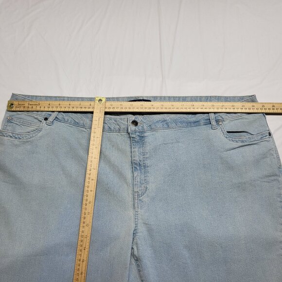 Denim 24/7 Womens Jeans 28WP Stretch High Rise Wide Leg Light Wash - Picture 10 of 16